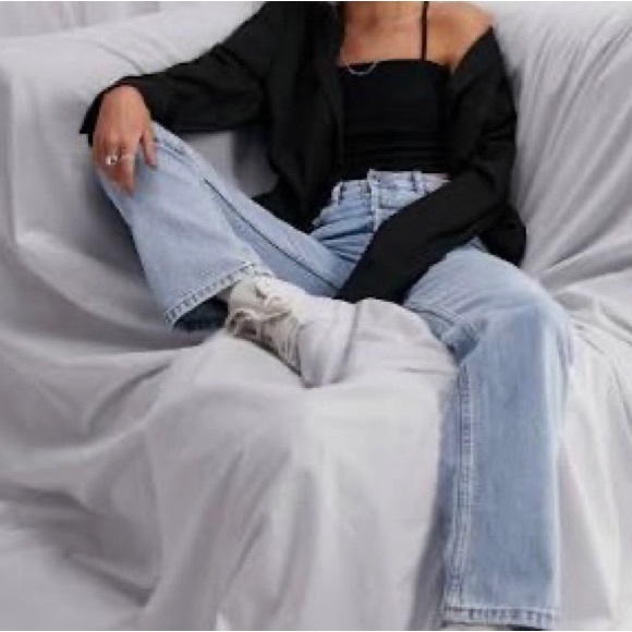 dELiA*s Denim - dELiA*s Vintage Light Wash Mid Rise Wide Leg Ankle Jeans Size 11/12S